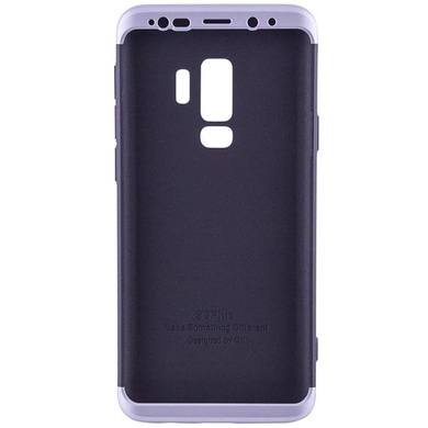 Пластиковая накладка GKK LikGus 360 градусов для Samsung Galaxy S9+, Черный / Серебряный