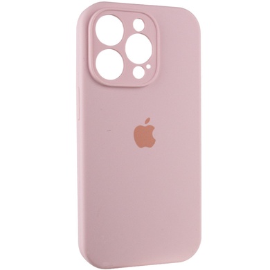 Чехол Silicone Case Full Camera Protective (AA) для Apple iPhone 13 Pro Max (6.7") Розовый / Chalk Pink