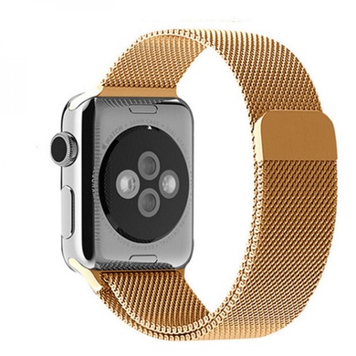 Ремінець Milanese Loop Design для Apple watch 42mm/44mm/45mm/49mm, Золотой