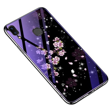 TPU+Glass чехол Fantasy с глянцевыми торцами для Huawei Honor 10 Lite / P Smart (2019) Цветение