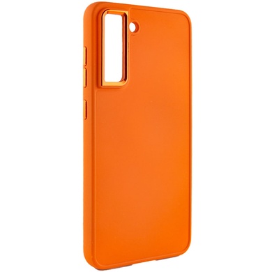 TPU чохол Bonbon Metal Style для Samsung Galaxy S21 FE, Оранжевый / Papaya