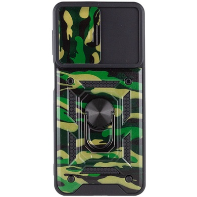 Удароміцний чохол Camshield Serge Ring Camo для Samsung Galaxy M53 5G, Зелений / Army green