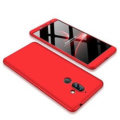 Пластикова накладка GKK LikGus 360 градусів для Nokia 7 plus, Червоний