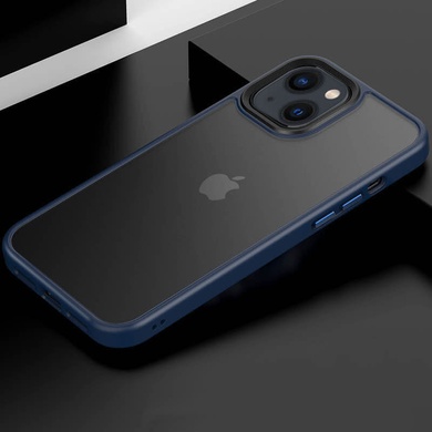 TPU+PC чохол Metal Buttons для Apple iPhone 13 (6.1 "), Синий