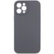 Чохол Silicone Case Full Camera Protective (AA) NO LOGO для Apple iPhone 12 Pro (6.1"), Сірий / Dark Gray