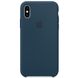 Чехол Silicone case (AAA) для Apple iPhone XS Max (6.5") Синий / Navy blue