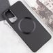 TPU чехол Bonbon Metal Style with MagSafe для Samsung Galaxy S21 FE Черный / Black