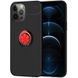 TPU чехол Deen ColorRing под магнитный держатель (opp) для Apple iPhone 12 Pro Max (6.7") Черный / Красный