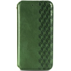 Шкіряний чохол книжка GETMAN Cubic (PU) для Samsung Galaxy A34 5G, Зеленый