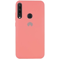 Чохол Silicone Cover Full Protective (AA) для Huawei Y6p, Розовый / Peach