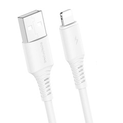 Дата кабель Borofone BX47 Coolway USB to Lightning (1m), Белый