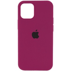 Чехол Silicone Case Full Protective (AA) для Apple iPhone 12 Pro / 12 (6.1") Бордовый / Maroon