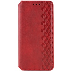 Кожаный чехол книжка GETMAN Cubic (PU) для Oppo A98 Красный