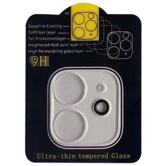 Защитное стекло на камеру Full Block (тех.пак) для Apple iPhone 11 (6.1") Прозрачный