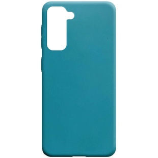 Силиконовый чехол Candy для Samsung Galaxy S21+ Синий / Powder Blue