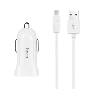 АЗУ Hoco Z2A (2USB 2.4A) (+кабель microUSB) Белый