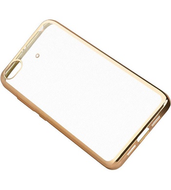 Прозрачный силиконовый чехол для Xiaomi Mi 5s с глянцевой окантовкой Золотой