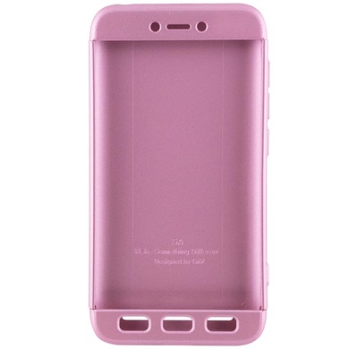 Пластиковая накладка GKK LikGus 360 градусов для Xiaomi Redmi 5A Розовый / Rose Gold