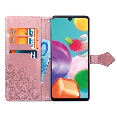 Шкіряний чохол (книжка) Art Case з візитницею для Samsung Galaxy A41, Розовый