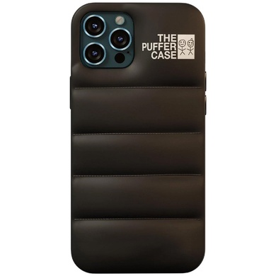 Чехол-пуховик Puffer case для Apple iPhone 12 Pro / 12 (6.1") Черный