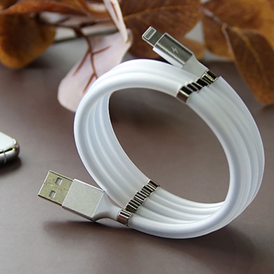 Дата кабель Remax RC-125i Magnetic-ring USB - Lightning, Белый