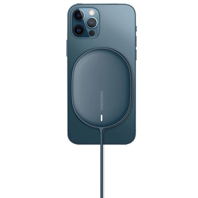 БЗУ Baseus Light Magnetic Wireless Charger for IP12 (WXQJ) Синий