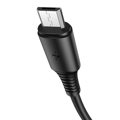 Дата кабель Borofone BX47 Coolway USB to MicroUSB (1m) Черный