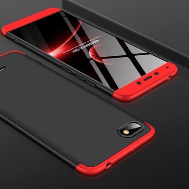 Пластиковая накладка GKK LikGus 360 градусов (opp) для Xiaomi Redmi 6A Черный / Красный