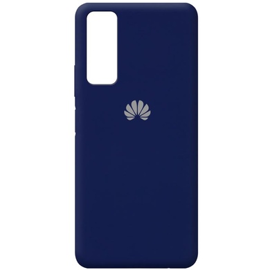 Чехол Silicone Cover Full Protective (AA) для Huawei P Smart (2021) Темно-синий / Midnight blue