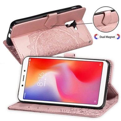 Шкіряний чохол (книжка) Art Case з візитницею для Samsung J600F Galaxy J6 (2018), Розовый