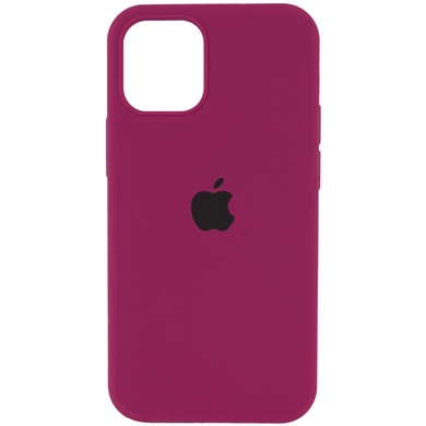 Чохол Silicone Case Full Protective (AA) для Apple iPhone 12 Pro / 12 (6.1"), Бордовый / Maroon