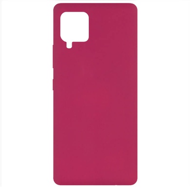 Чехол Silicone Cover Full without Logo (A) для Samsung Galaxy A42 5G, Бордовый / Marsala