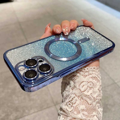 TPU чехол Delight case with MagSafe с защитными линзами на камеру для Apple iPhone 13 Pro Max (6.7") Синий / Deep navy
