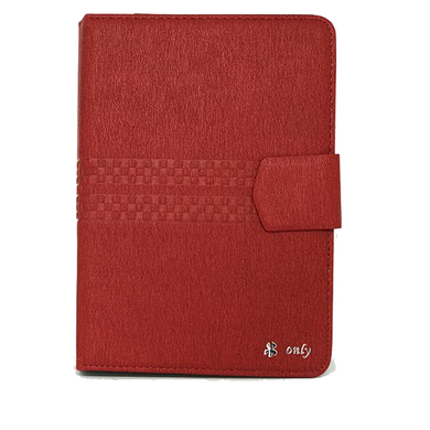 Универсальный чехол книжка Only с тиснением для планшета 9-10", Красный