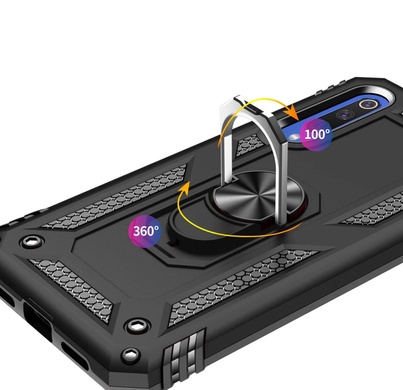Ударопрочный чехол Serge Ring for Magnet для Xiaomi Mi 9 SE Черный
