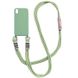 Чехол Cord case c длинным цветным ремешком для Apple iPhone XR (6.1") Зеленый / Pistachio
