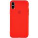 Чехол Silicone Case Slim Full Protective для Apple iPhone X / XS (5.8") Красный / Red