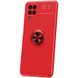 TPU чохол Deen ColorRing під магнітний тримач (opp) для Samsung Galaxy A12 / M12, Красный / Красный