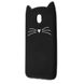 Силиконовая накладка 3D Cat для Samsung J730 Galaxy J7 (2017) Черный