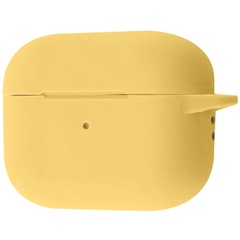 Силіконовий футляр New з карабіном для навушників Airpods Pro 2, Желтый / Yellow