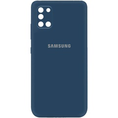 Чехол Silicone Cover My Color Full Camera (A) для Samsung Galaxy A31 Синий / Navy blue