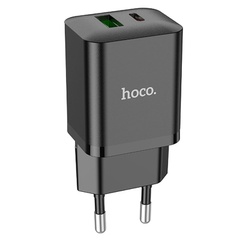 МЗП Hoco N28 Founder 20W Type-C + USB, Black
