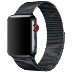 Ремешок Milanese Loop Design для Apple watch 38mm/40mm/41mm Черный