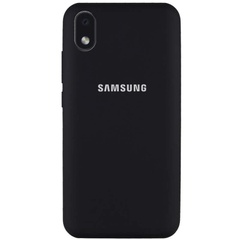 Чехол Silicone Cover Full Protective (AA) для Samsung Galaxy M01 Core / A01 Core Черный / Black