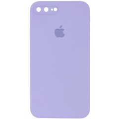 Чехол Silicone Case Square Full Camera Protective (AA) для Apple iPhone 7 plus / 8 plus (5.5") Сиреневый / Dasheen