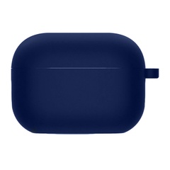 Силиконовый футляр с микрофиброй для наушников Airpods Pro 2 Темно-синий / Midnight blue