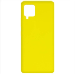 Чехол Silicone Cover Full without Logo (A) для Samsung Galaxy A42 5G, Желтый / Flash