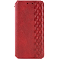 Шкіряний чохол книжка GETMAN Cubic (PU) для Samsung Galaxy A25 5G, Червоний