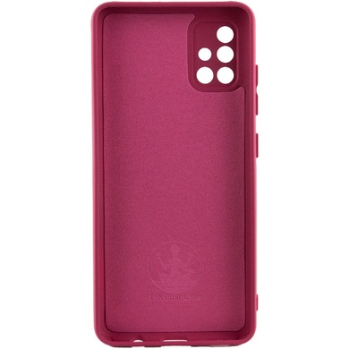 Чохол Silicone Cover Lakshmi Full Camera (A) для Samsung Galaxy A51, Бордовый / Marsala