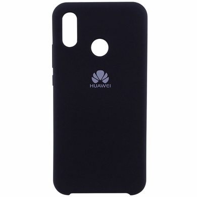 Чехол Silicone Cover (AA) для Huawei P20 Lite, Черный / Black